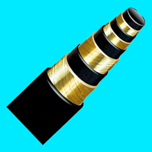 四层钢丝缠绕液压橡胶软管